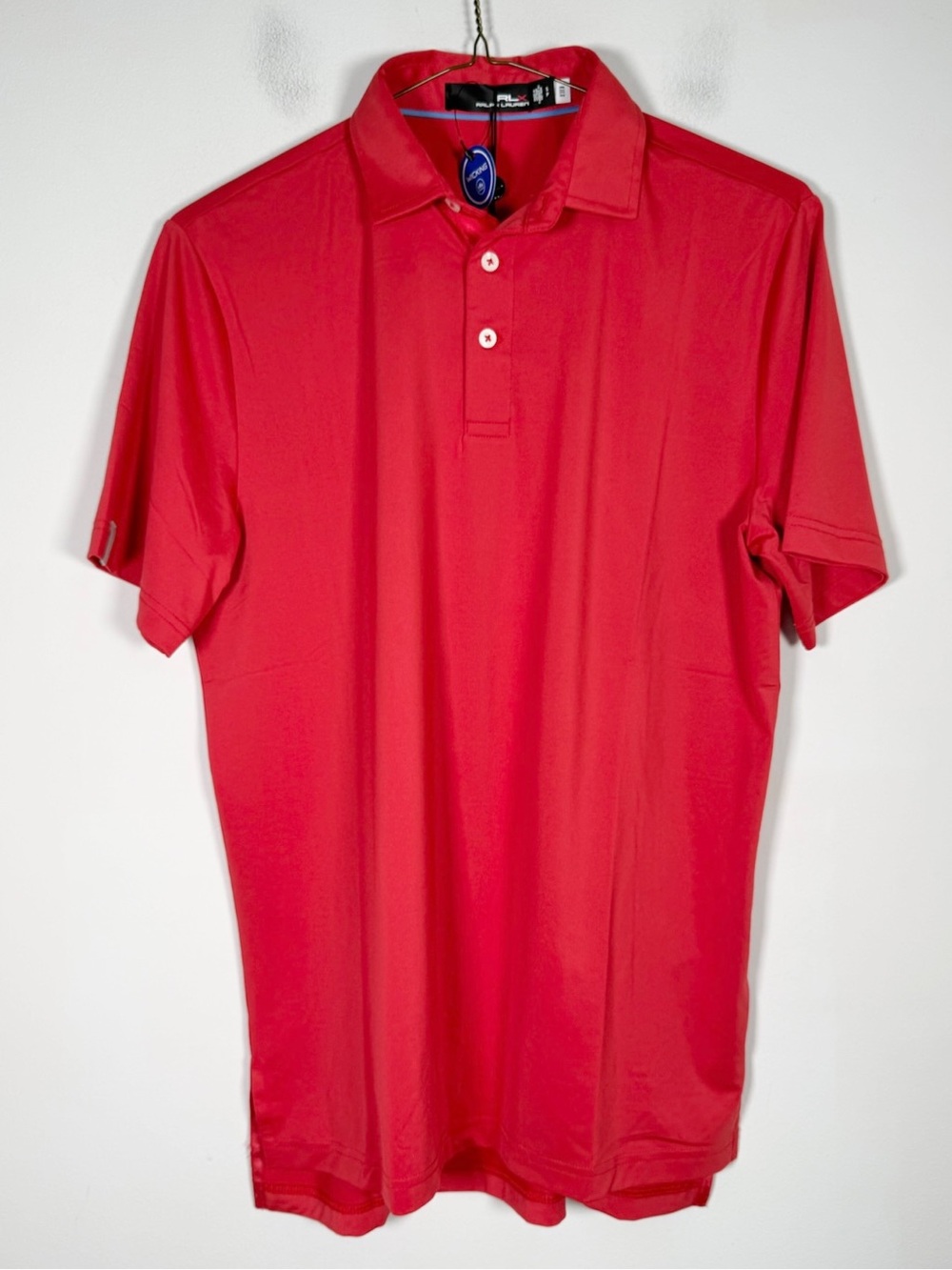 RLX Ralph Lauren Men’s NWT Size Small Wicking Golf Short Sleeve Polo Shirt Red